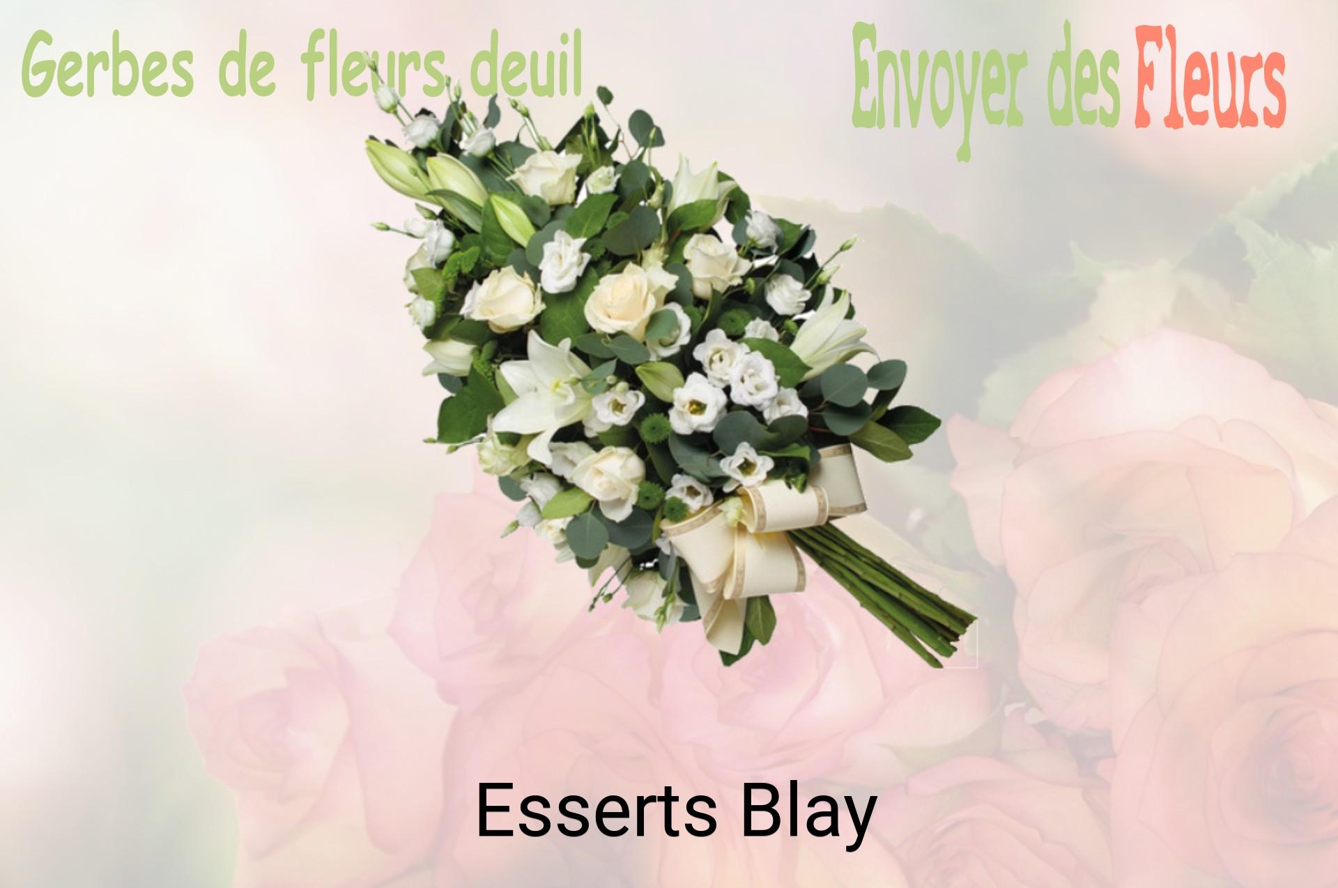 Gerbe de fleurs de deuil livrée à Esserts-Blay